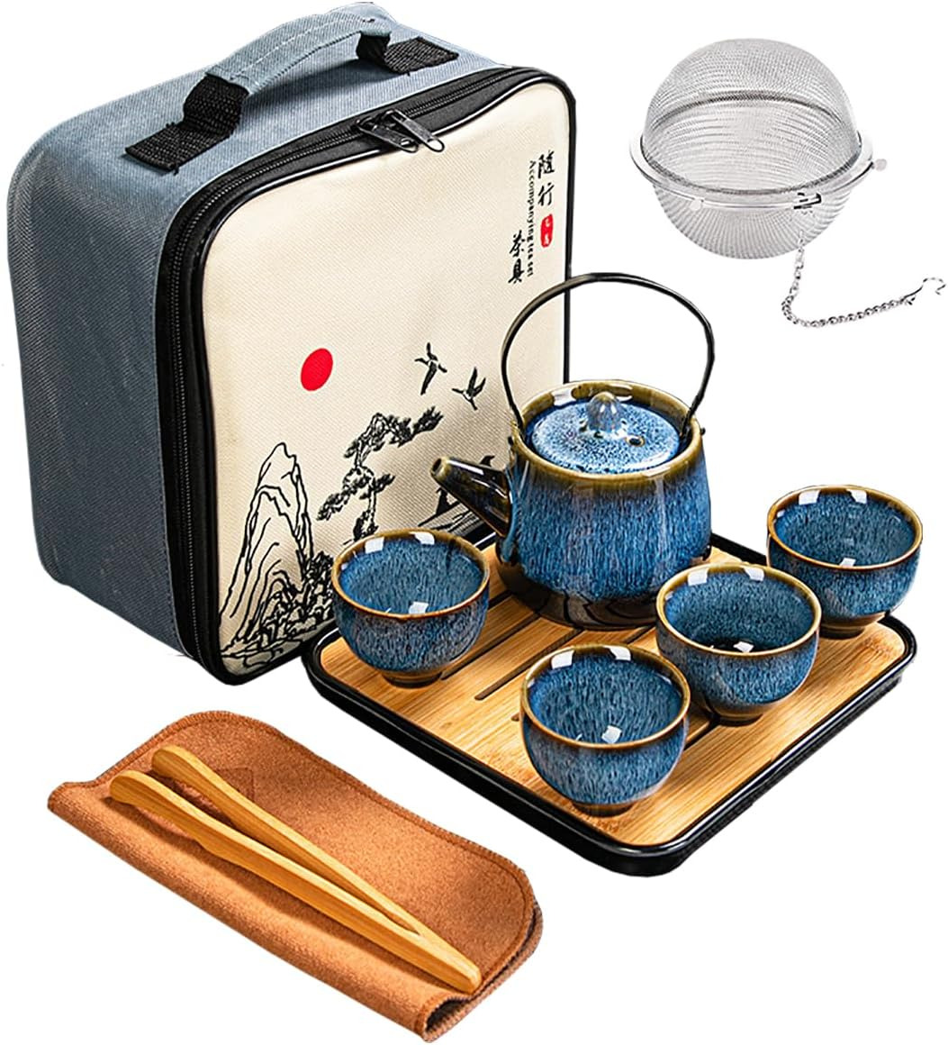 Chinese/Japanese Tea Set, Tea Sets for Women/Adults,Gongfu/Porcelain Tea Set,Tea