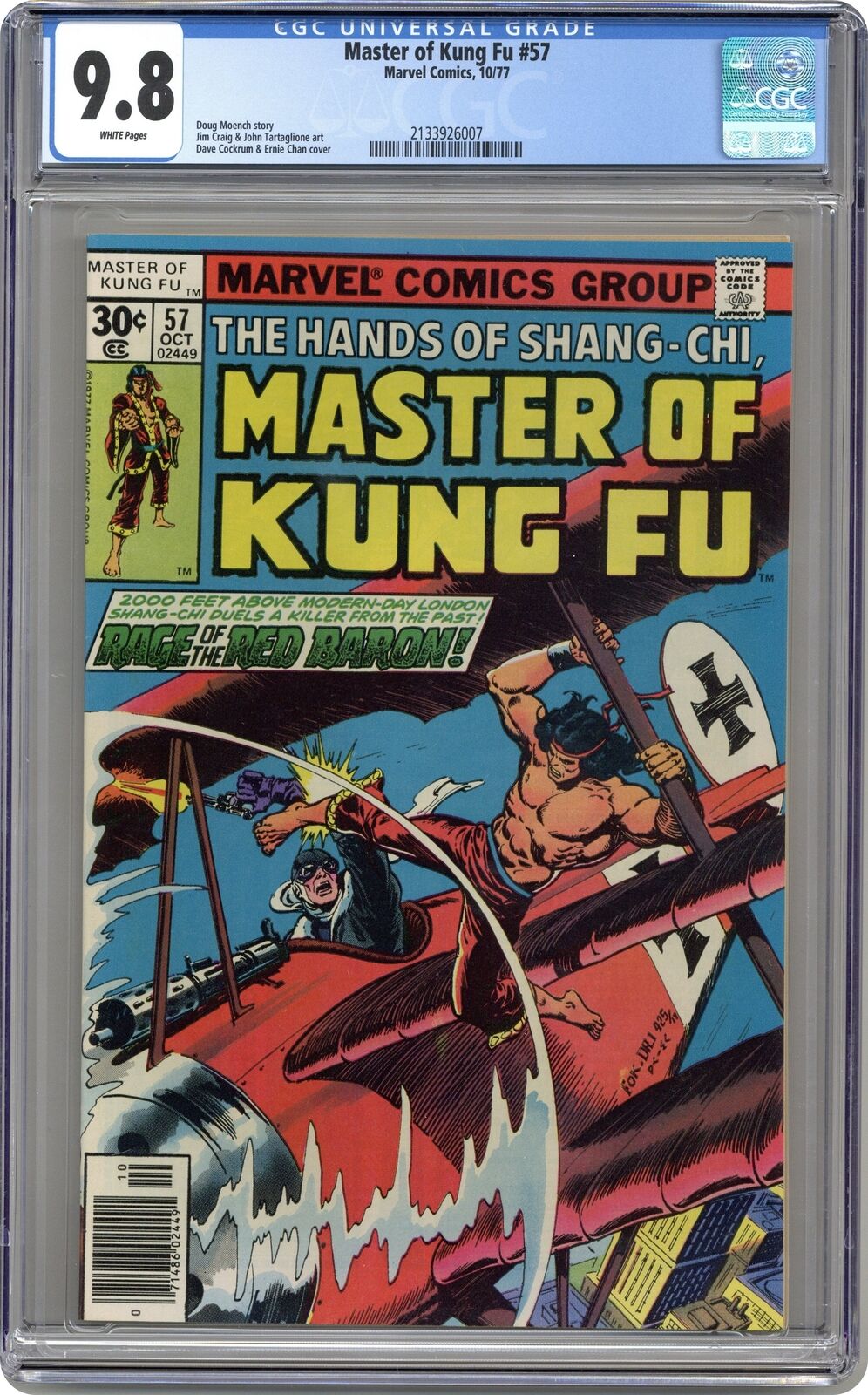 Master of Kung Fu #57 CGC 9.8 1977 2133926007