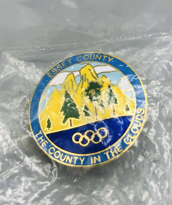 Essex County NY Winter Olympics 1980 Pinback Collectible Memorabilia