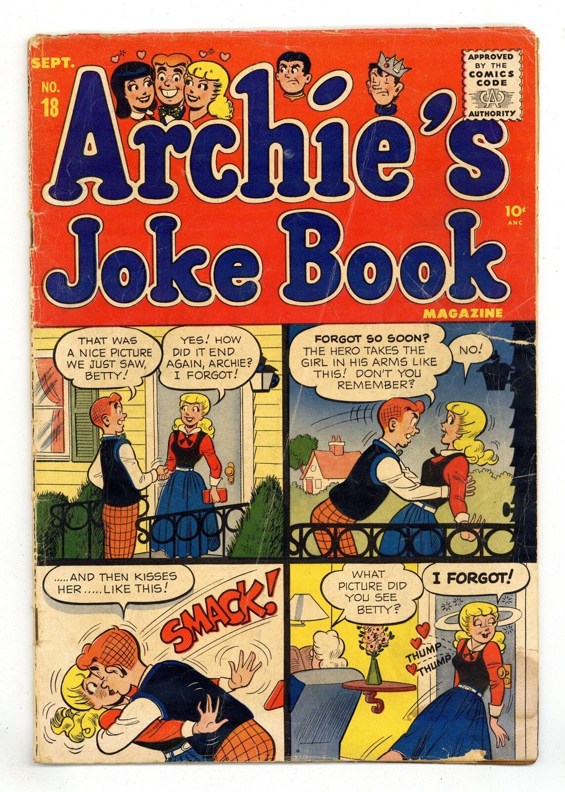 Archie's Joke Book #18 GD+ 2.5 1955