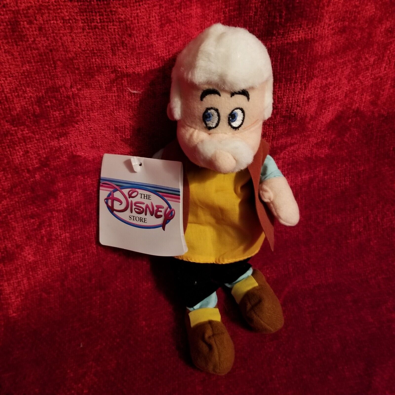 Disney Geppetto From Pinocchio Mini Bean Bag Plush - NWT Disney Store 