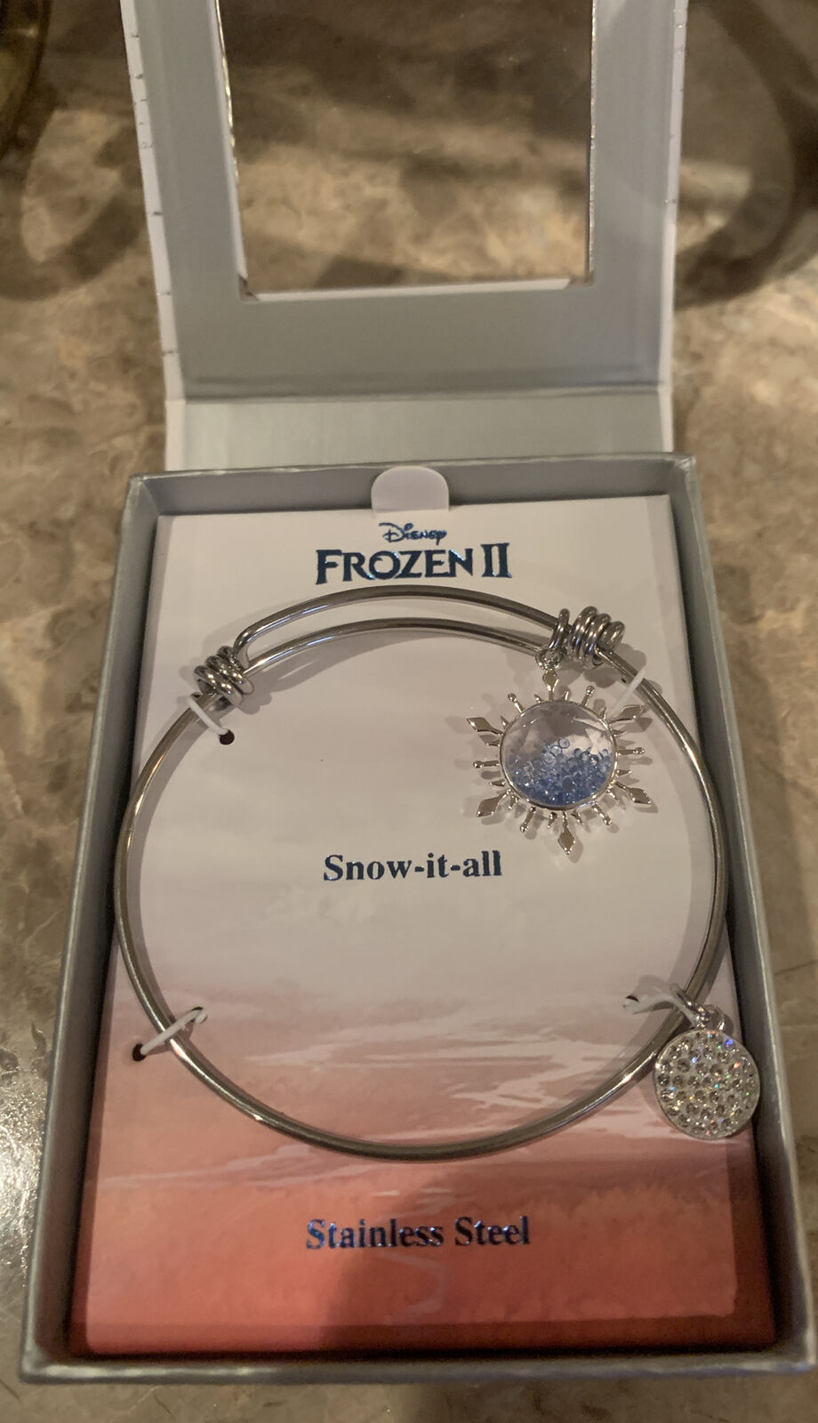 Disney FROZEN 11 “ Snow It All” Bracelet. Beautiful Charms- NIB- Retail $60-NIB