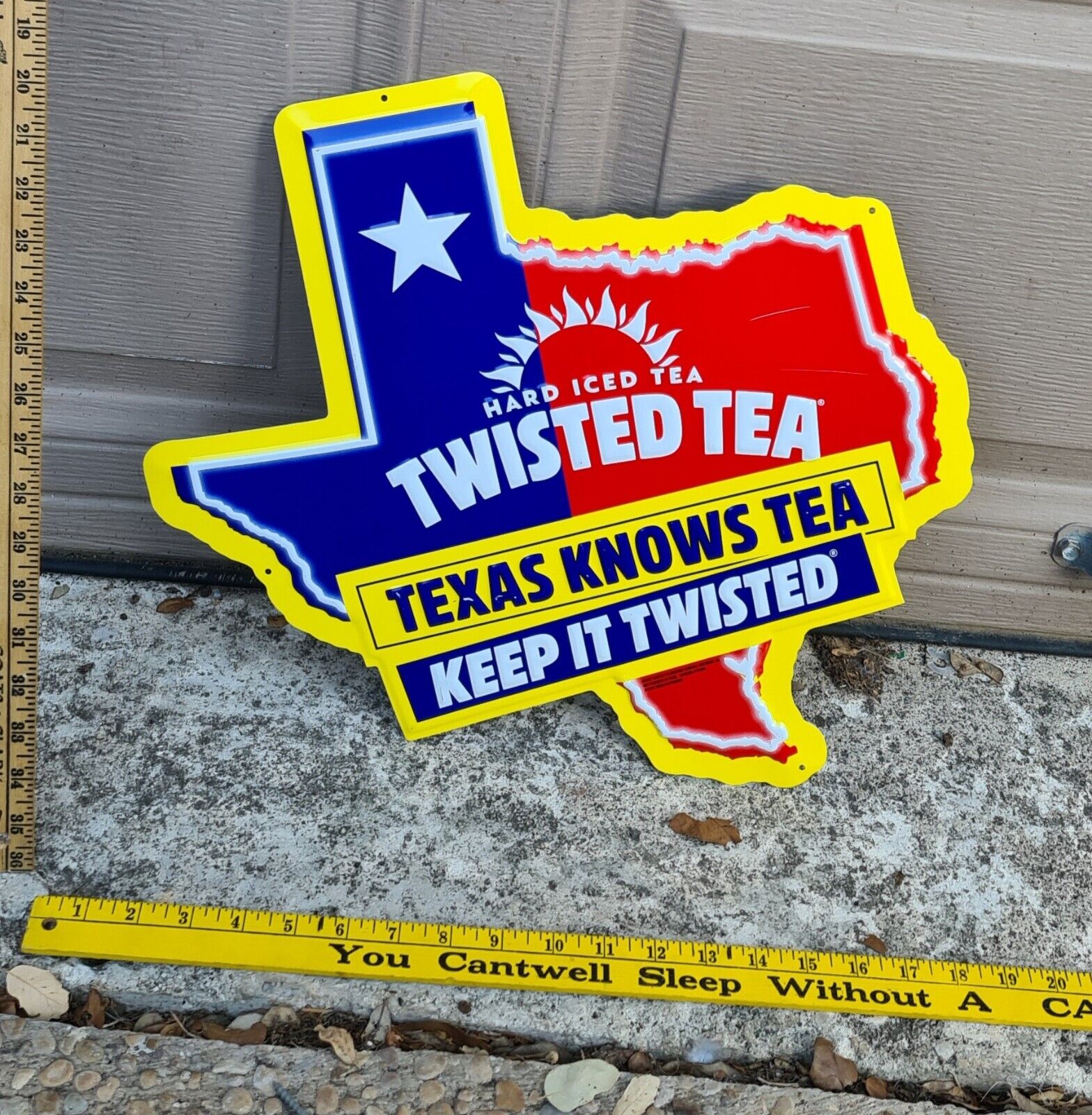 Twisted Iced Tea Metal Tin Sign 18“ X 17“ Texas Know Tea Keep It Twisted New