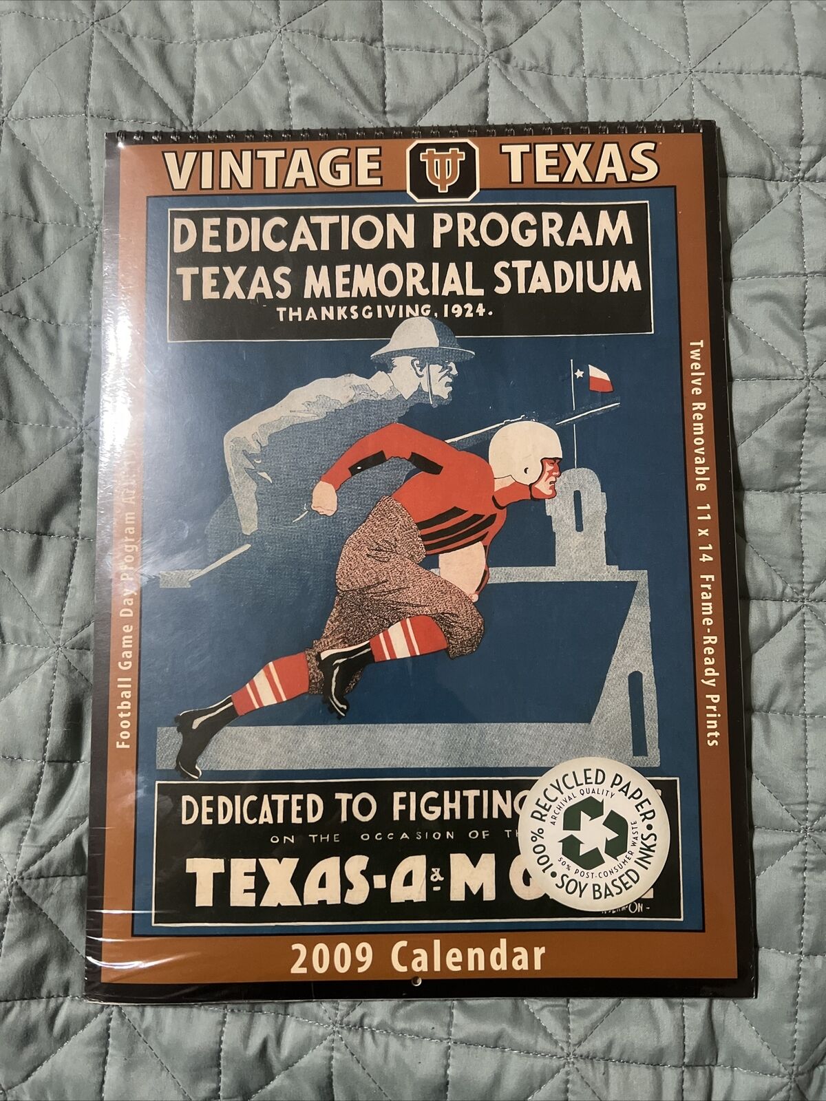 Texas Longhorns 2009 Vintage Football Calendar Asgard Press