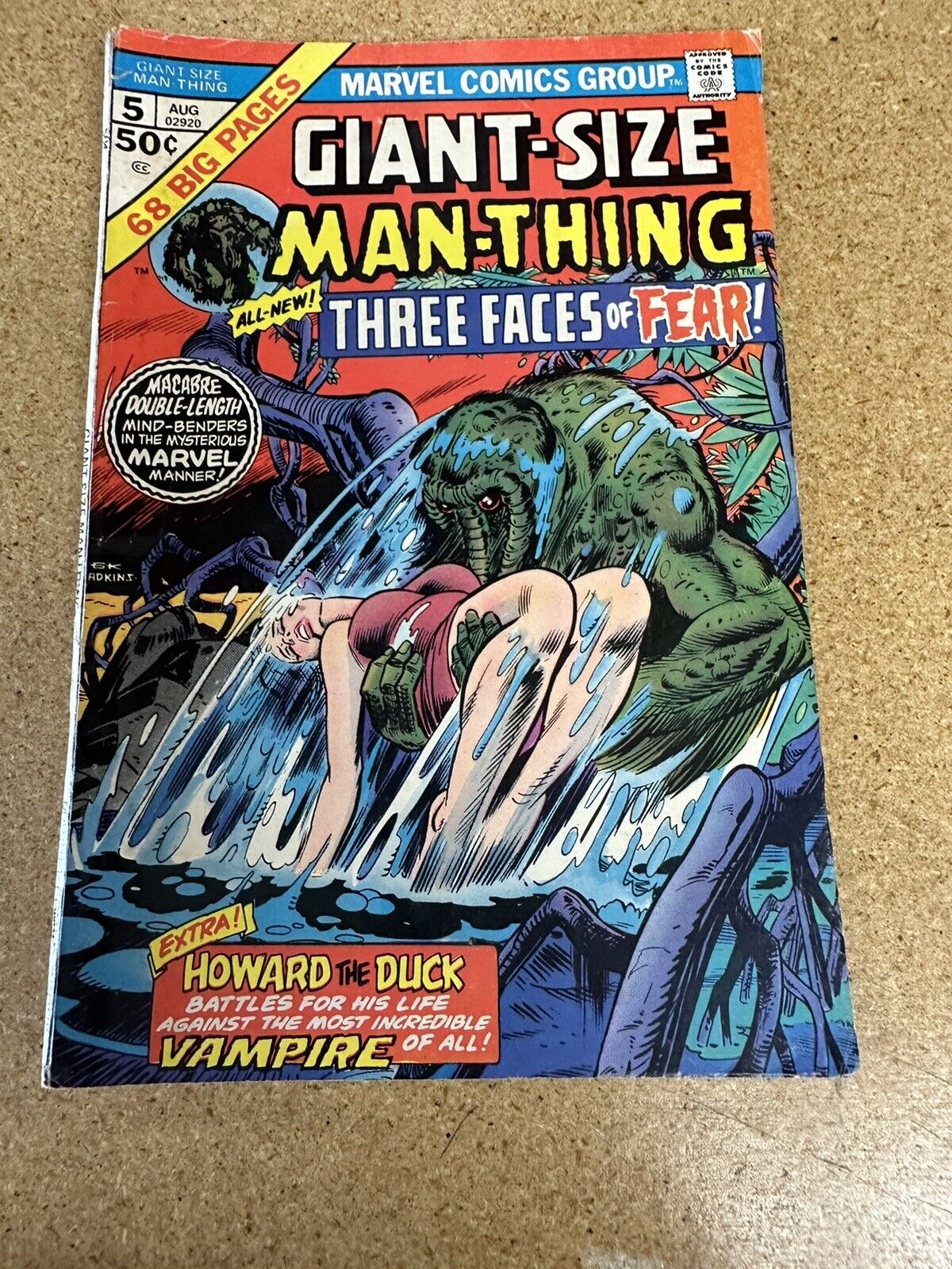 Giant-Size Man-Thing #5 Comic. Very good condition. 