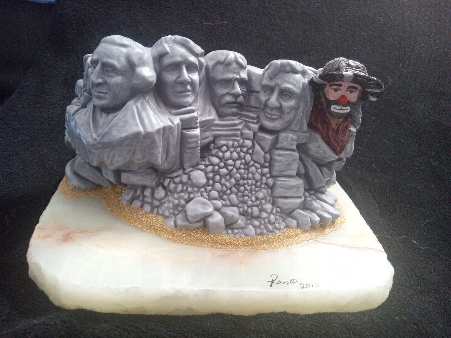 Ron Lee Sculpture 2012 Mt Rushmore Presidents & Ron Lee 29/100