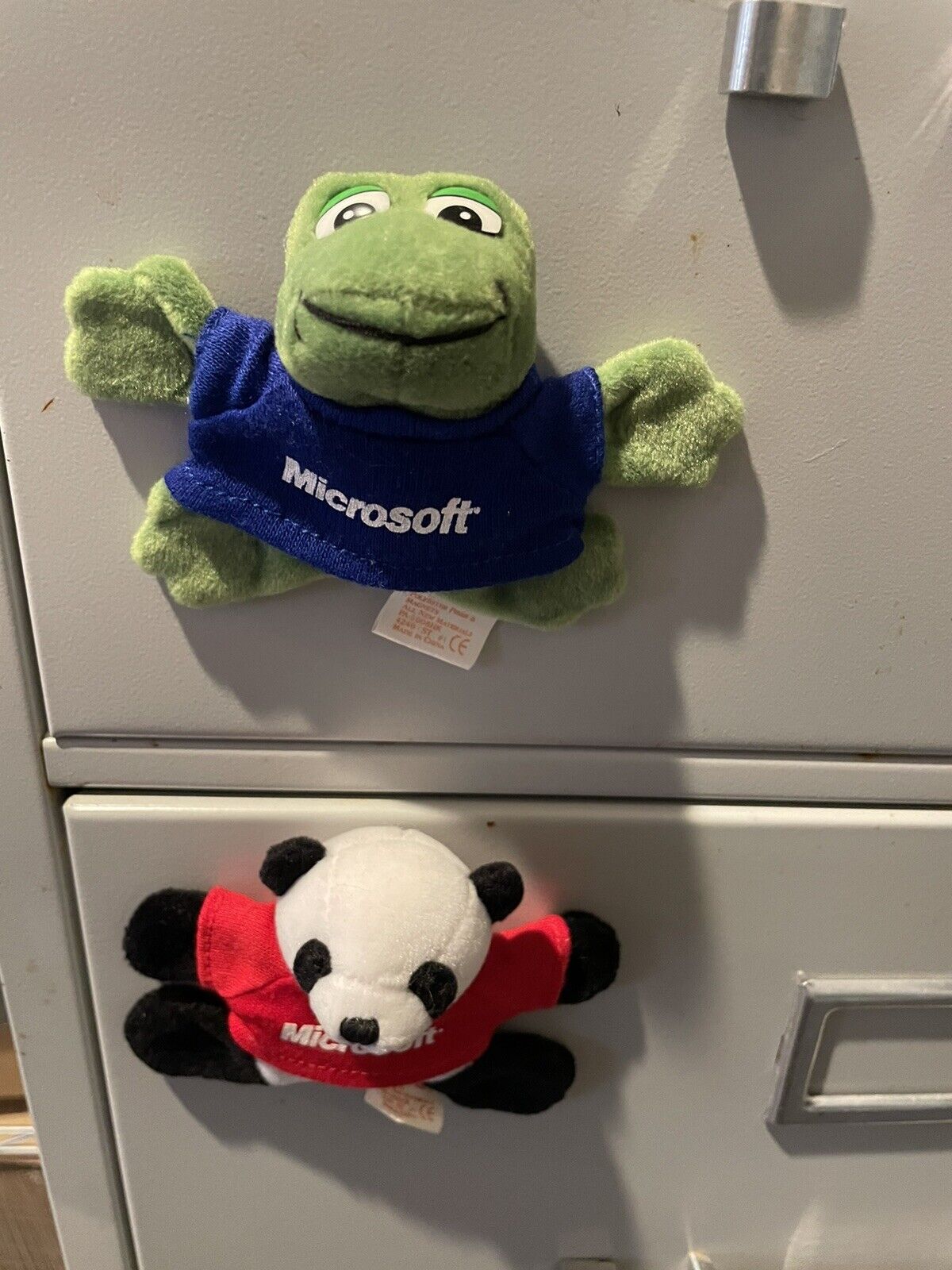 Official Microsoft Store Toy Fridge Magnetic Plush Panda And Frog
