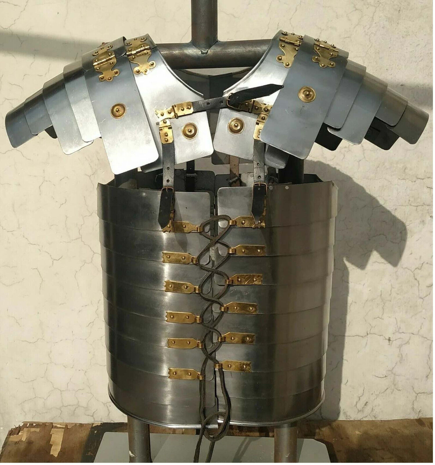 Roman Lorica Segmentata Soldier Military 18G Steel | Roman Armour Chest plate |S