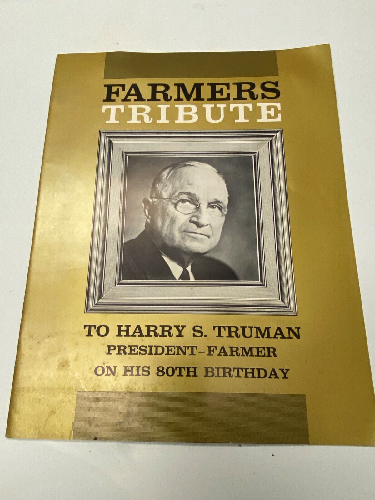 1964 Farmers Tribute to Harry Truman Program