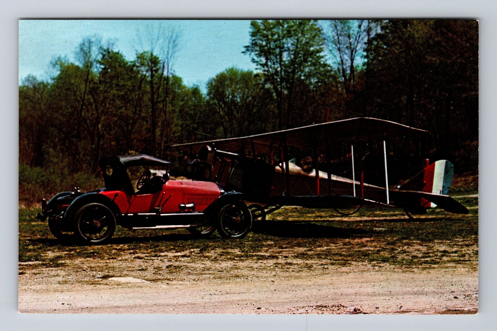 Rhinebeck NY-New York, 1919 Stutz Bearcat, 1919 Curtiss Vintage Postcard