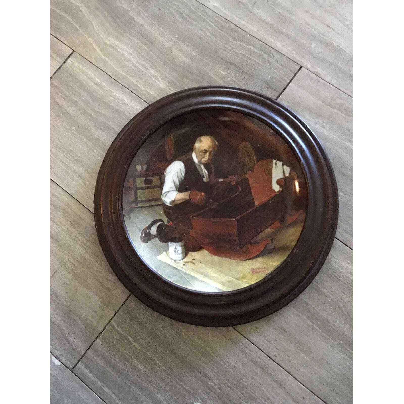 Grandpa’s Gift By Norman Rockwell Plate #10625G Limited Edition 150 Firing Days