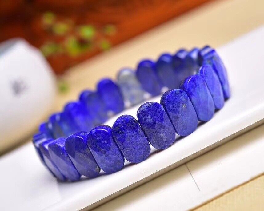 1 Pc 15*9mm Natural Lapis Lazuli Quartz Bracelet Reiki Healing