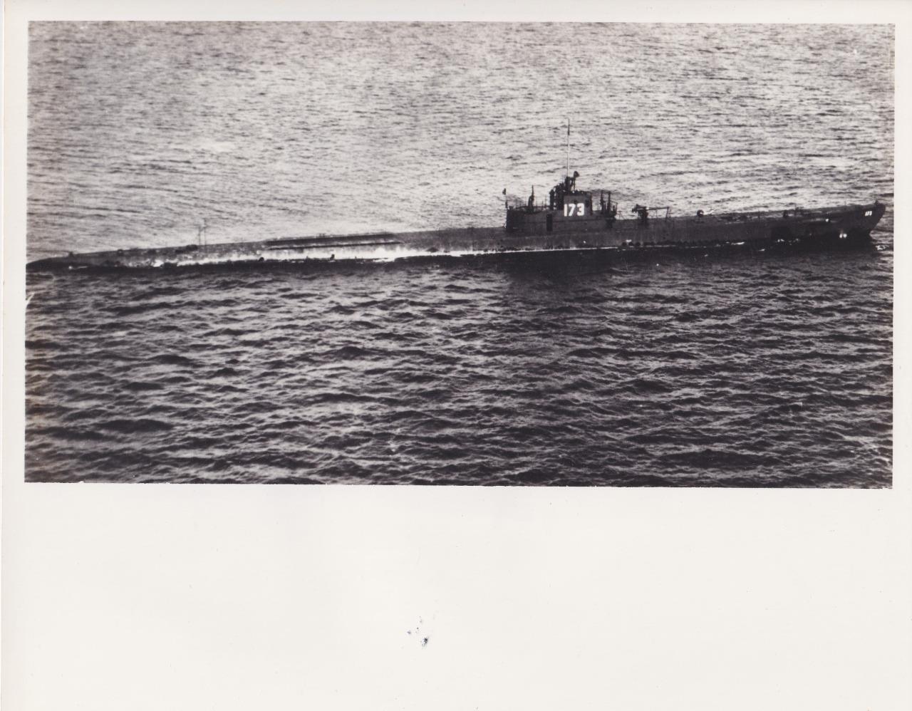 1944 WWII Submarine USS PIKE SS-173 Official US Navy Photograph