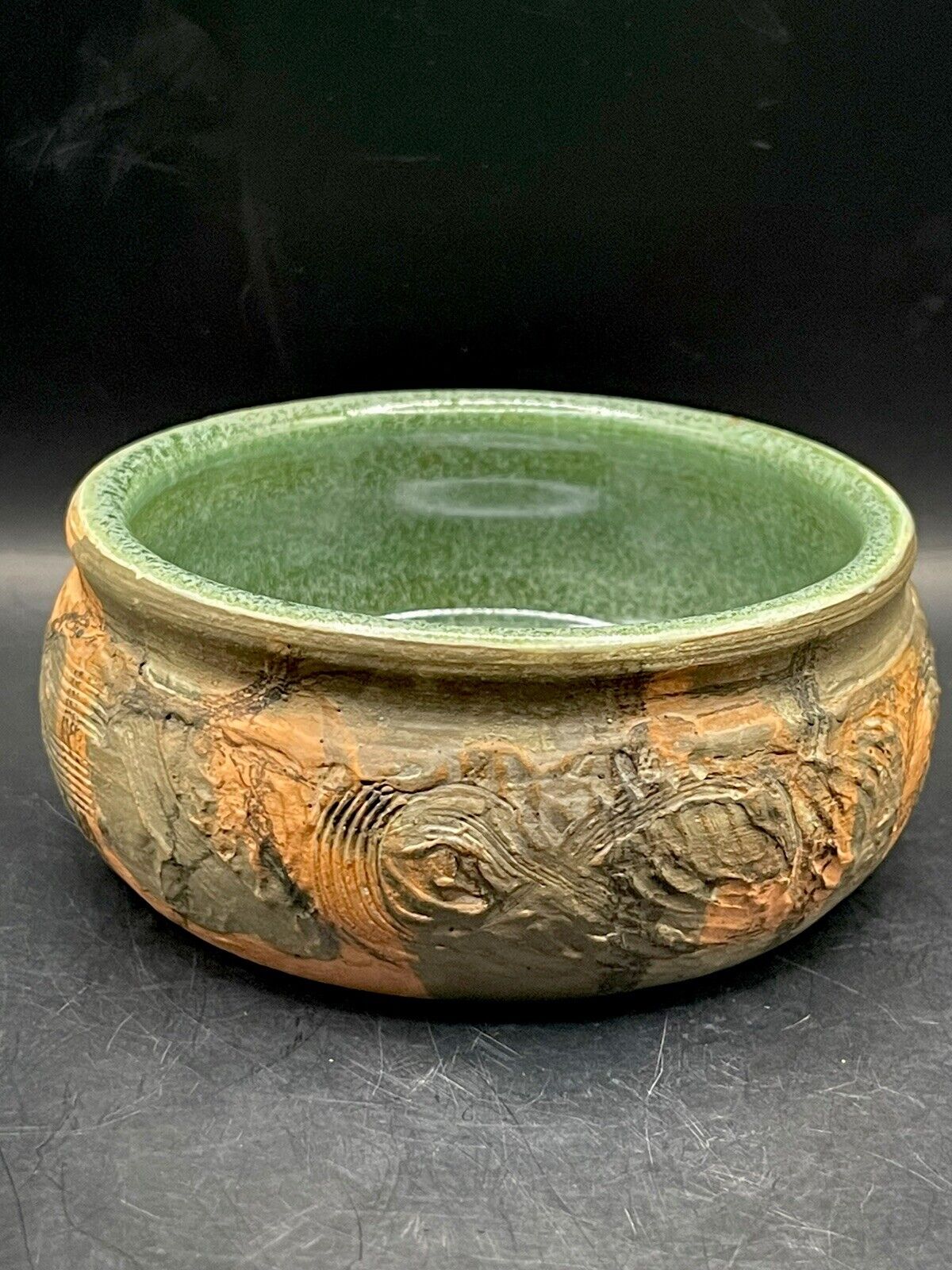 Vintage Studio Art Pottery Trinket Dish Bowl