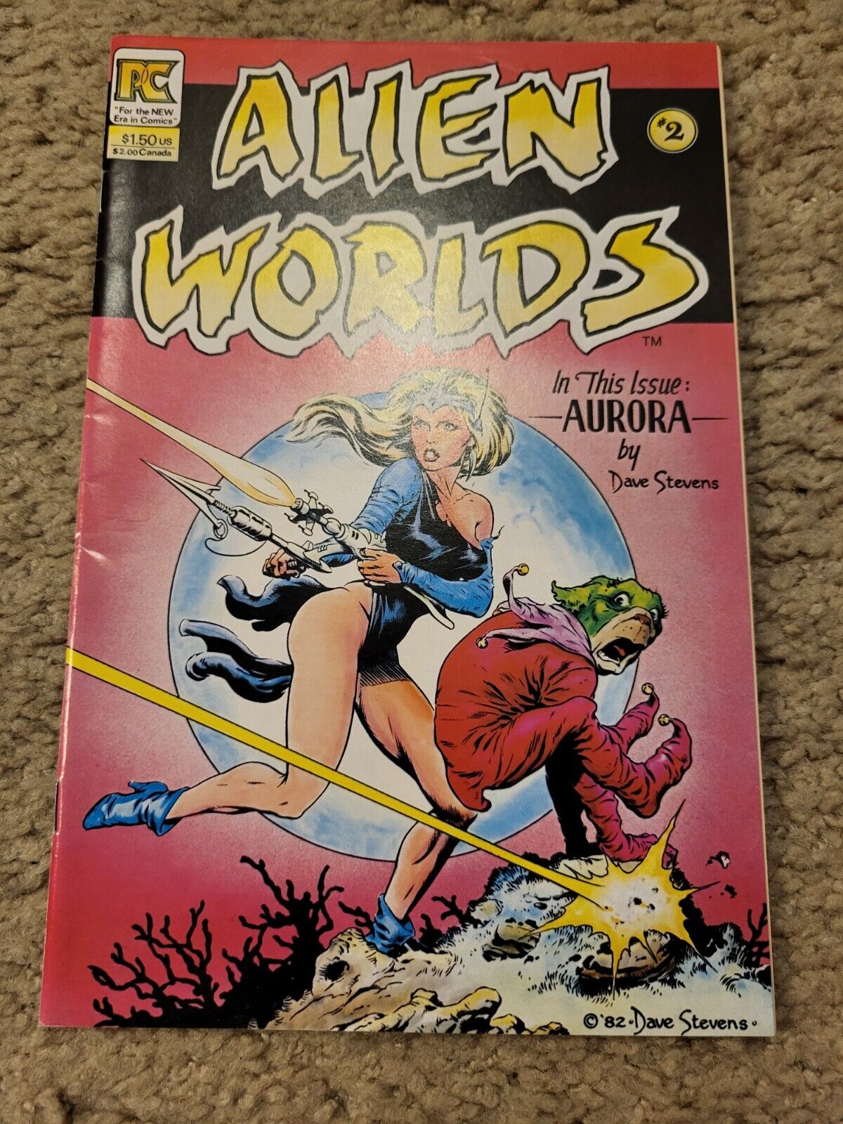 ALIEN WORLDS 2 Pacific Comics lot, Dave Stevens, Bruce Jones 1983 HIGH GRADE