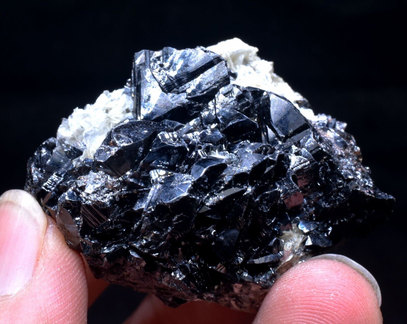 83g Natural CASSITERITE AQUAMARINE Crystal Cluster Rare Mineral Specimens