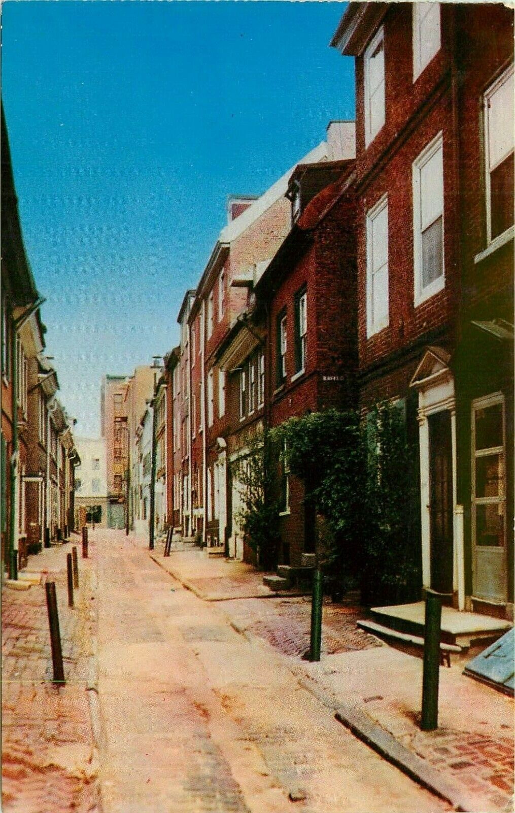 Elfreths Alley Old City Philadelphia Philly PA Postcard