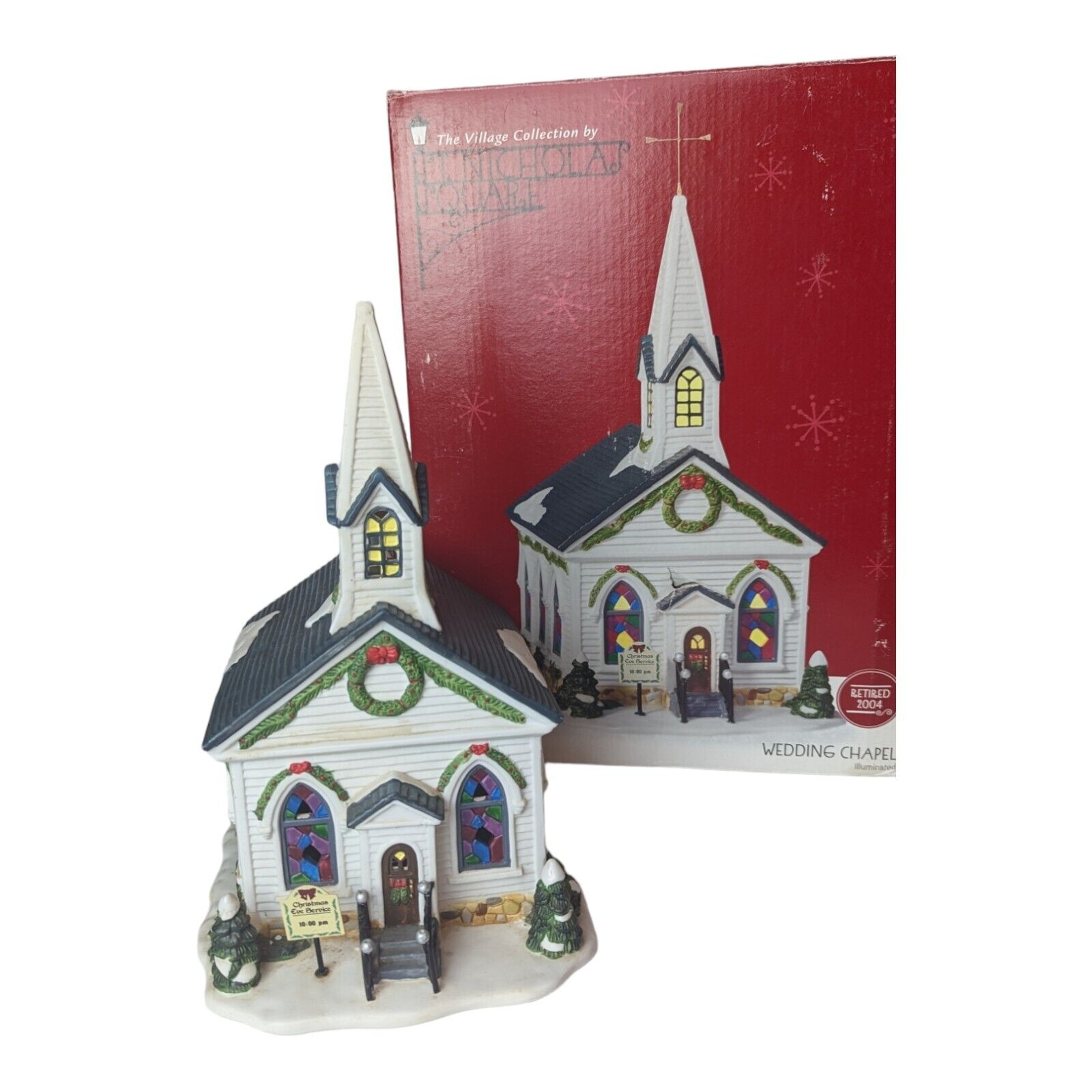 St Nicholas Square Village Collection Wedding Chapel Church Christmas Read
