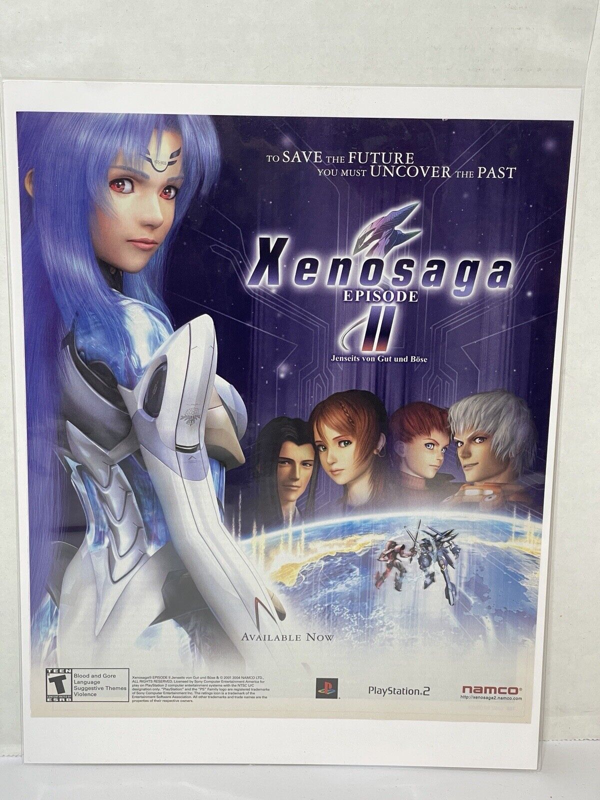 2001 Xenosaga Episode I 1 PS2 Vintage Print Ad/Poster Official RPG Promo Pop Art