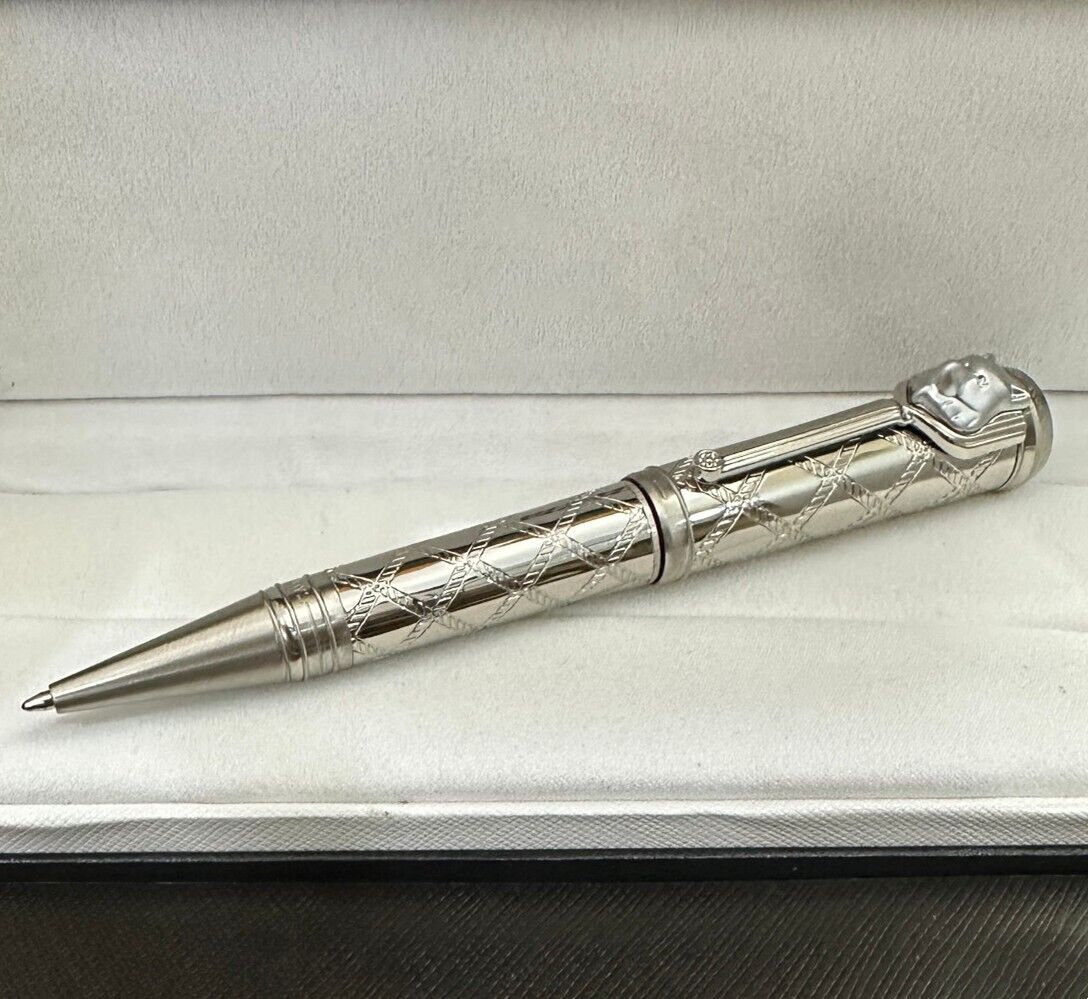 Luxury Great Writers Kipling Series Metal-Silver Color 0.7mm Ballpoint Pen
