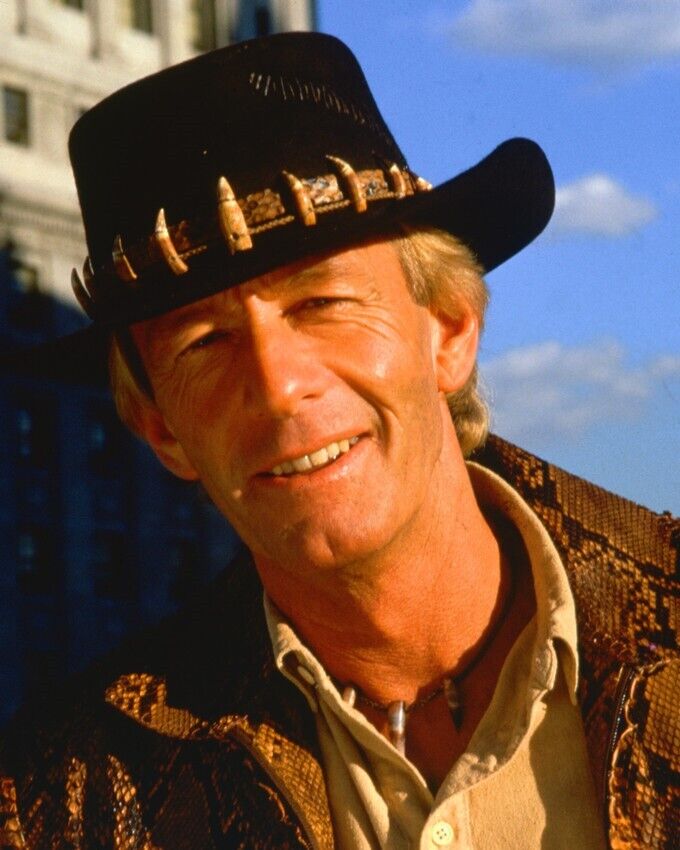 Crocodile Dundee Paul Hogan classic in hat 24x36 inch Poster