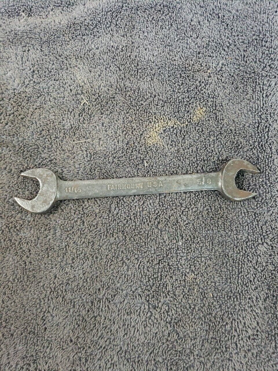 Vintage FAIRMOUNT Open End Wrench 11/16\