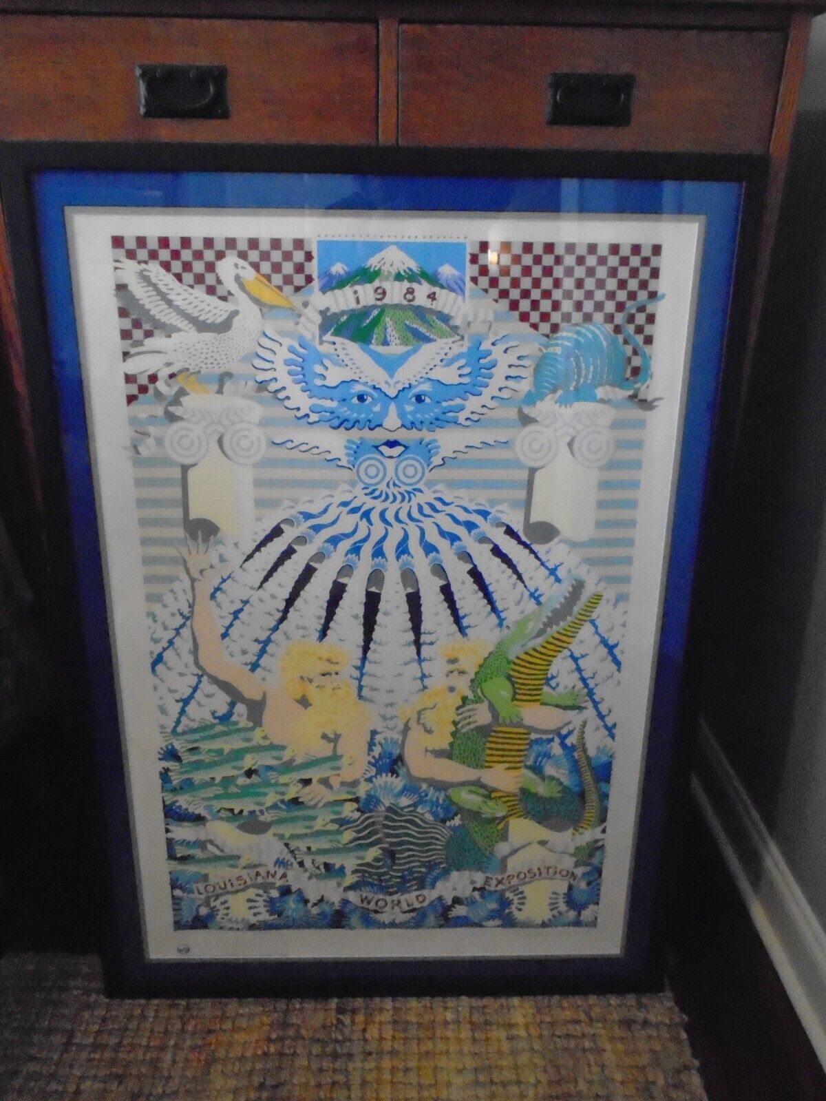 Rare 1984 Louisiana World Exposition Lithograph, Signed/# poster New Orleans