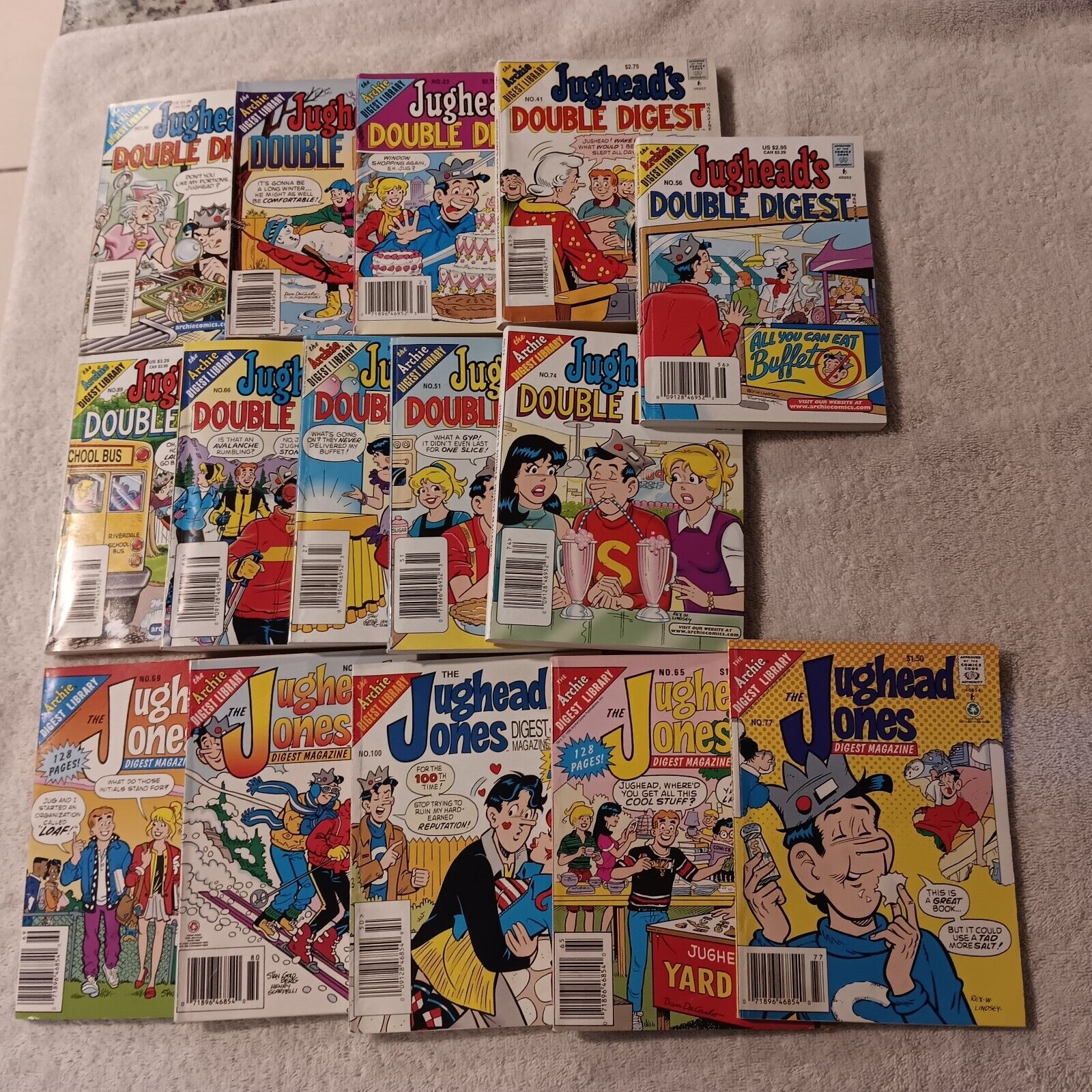 Archie Jughead Jones Comic Digest Magazine Lot 15 Books Vintage