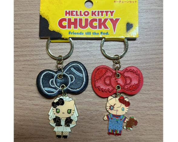 Hello Kitty x Chucky Collab Universal Studios Japan USJ Double Keychain