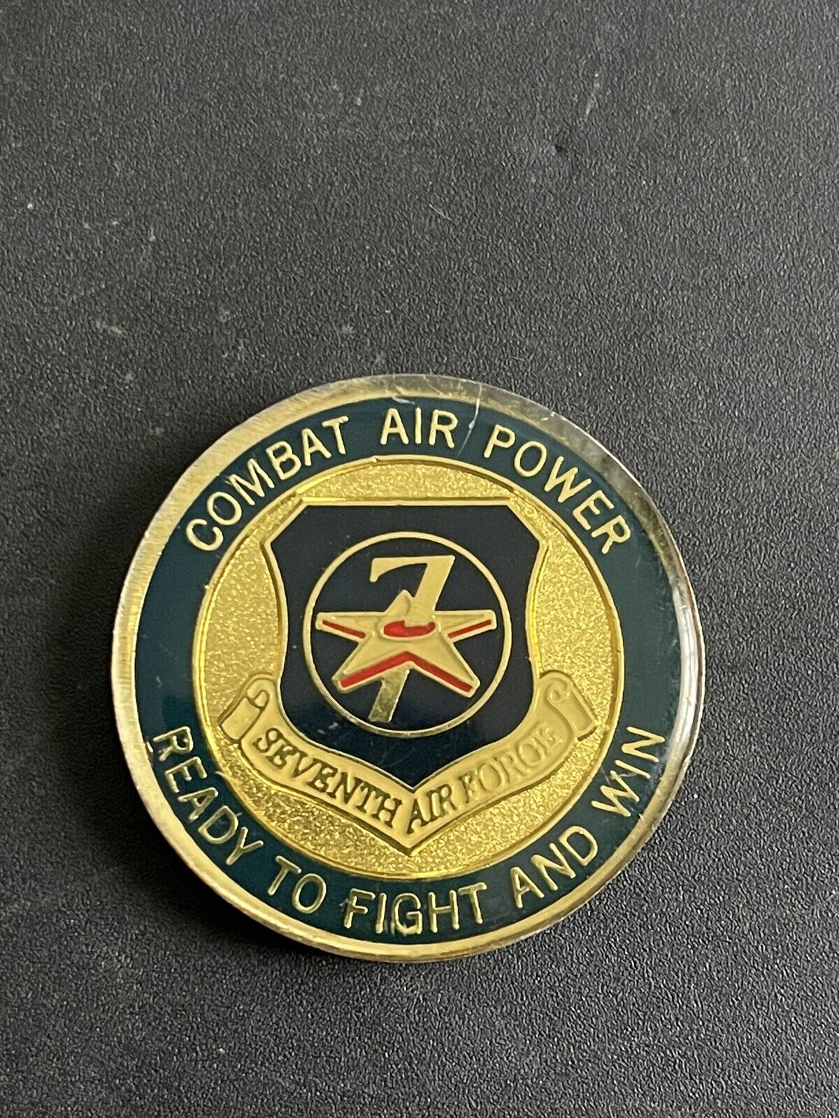 USAF Seventh (7th) Annual Air Boss Conference Seventh Air Force Challenge Coin