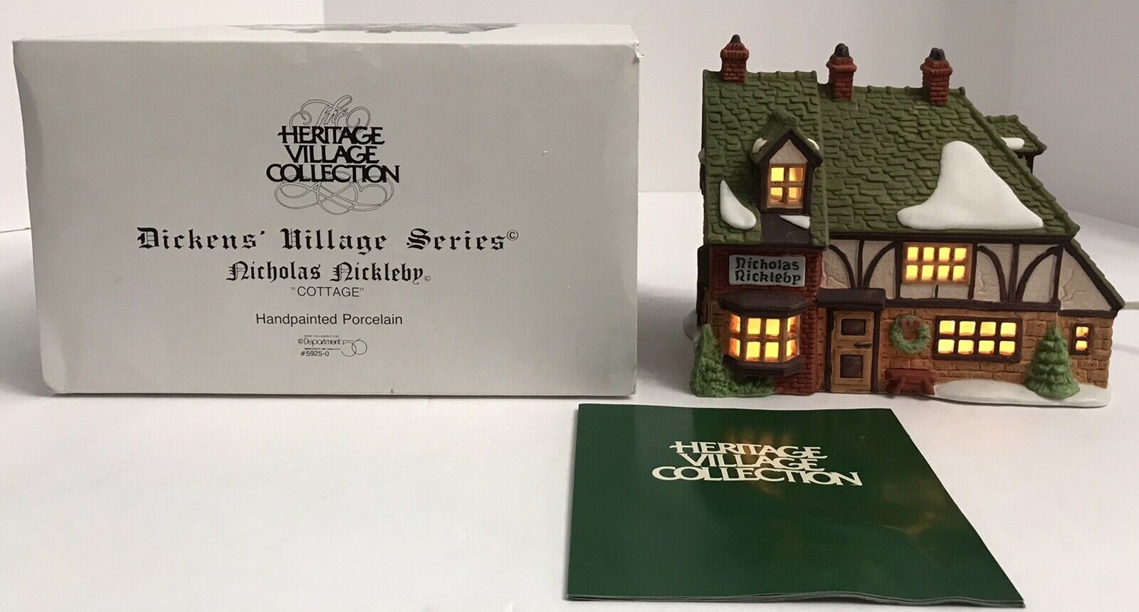 Dept 56 Dickens Nicholas Nickleby Cottage Christmas Village House