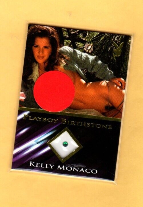 KELLY MONACO  2023 Stellar Playboy\'s   HOT SHOTS  Birthstone Card GOLD