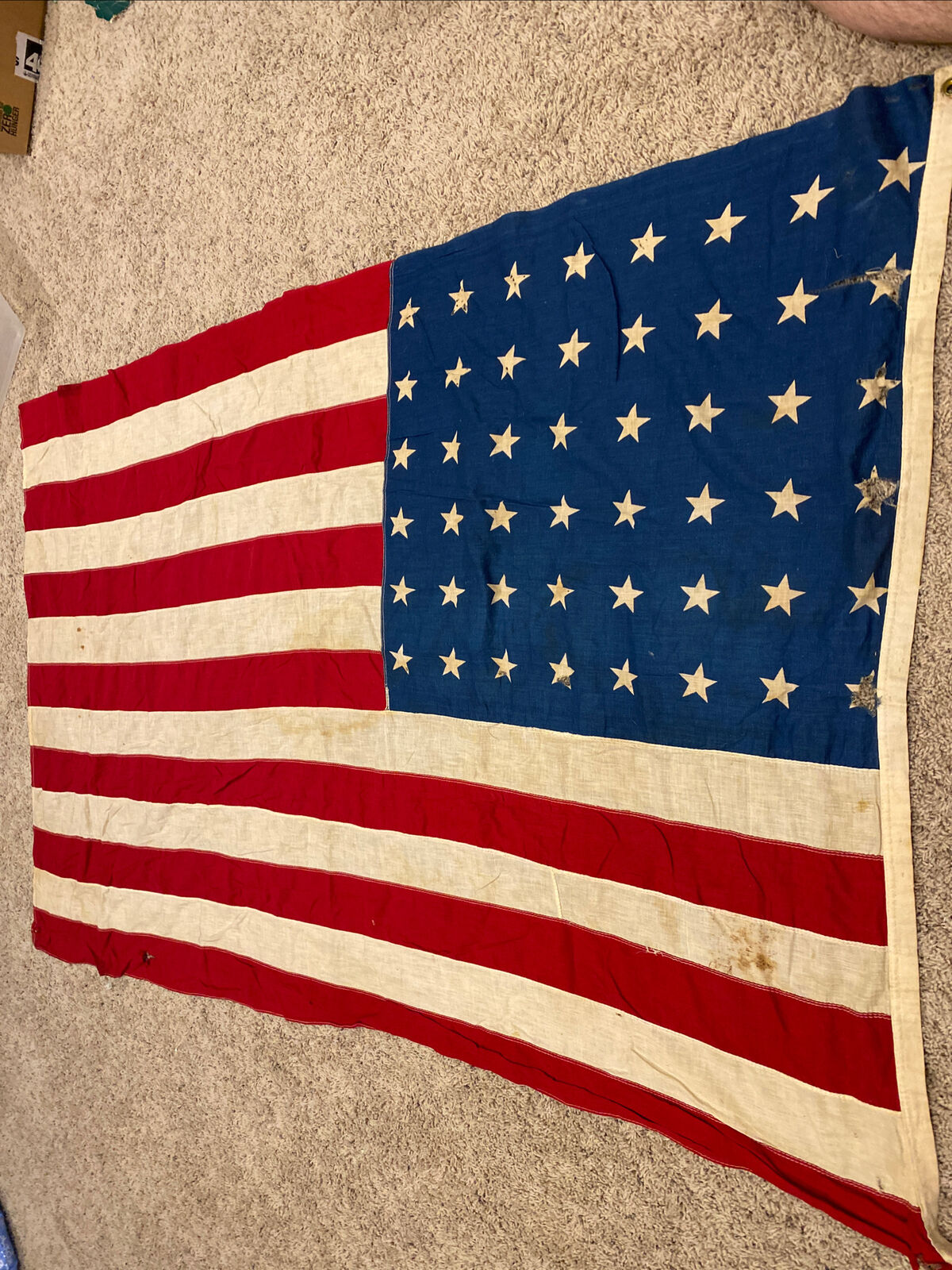 c.1920s Vintage US Flag w/48 Stars -size 44x68