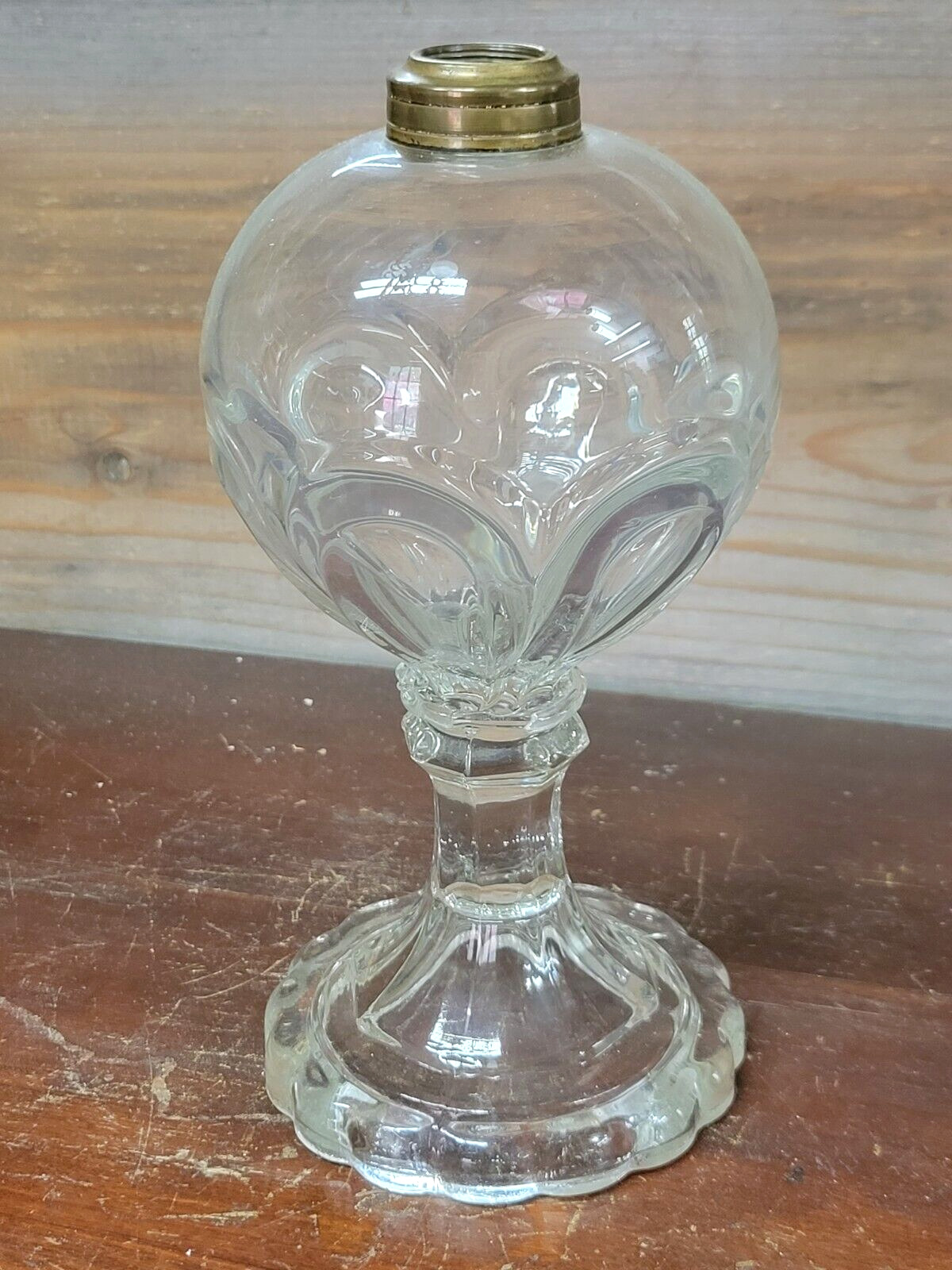 Central Bullseye Antique vintage Oil Lamp Central Glass Co. or Atterbury?