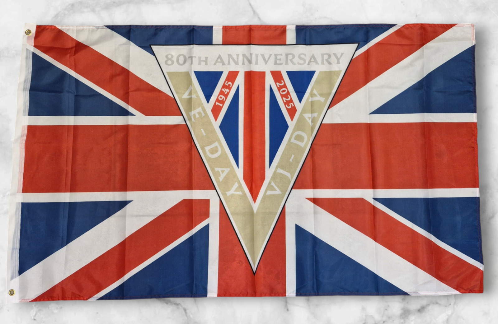 VE/VJ DAY 80TH ANNIVERSAY COMMEMORATIVE FLAG 2025 UK NAVY ARMY RAF WW2