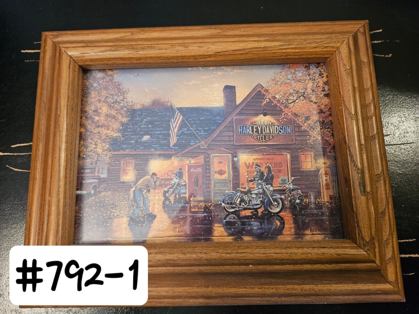 Harley Davidson Picture Perfect Dave Barnhouse Framed 10 x 8