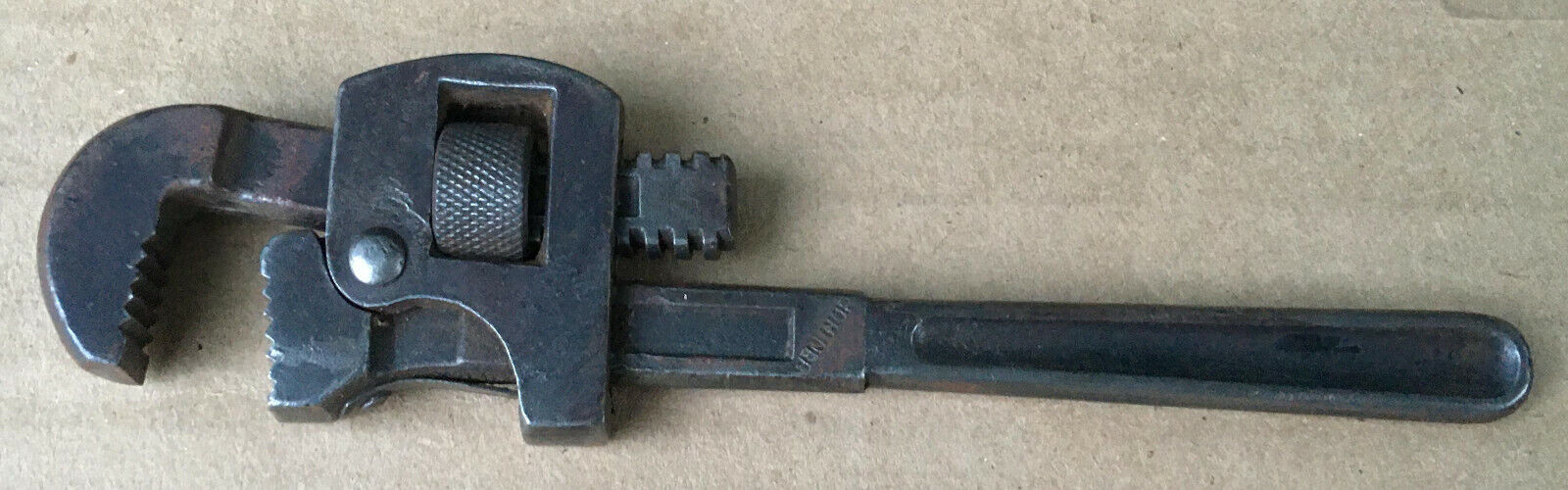Ben Hur 8\'\' All Steel Pipe Wrench vintage small monkey Antique van camp