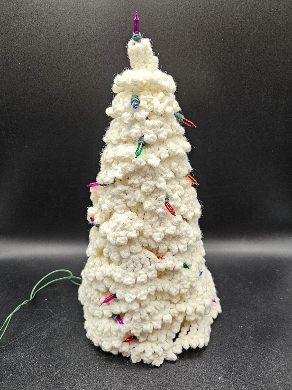 Vintage Handmade Snowy White Crochet 14\
