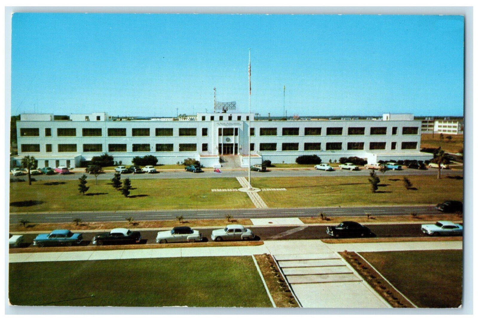 c1960\'s Headquarters of Air Proving Ground Command Eglin Air Base FL Postcard