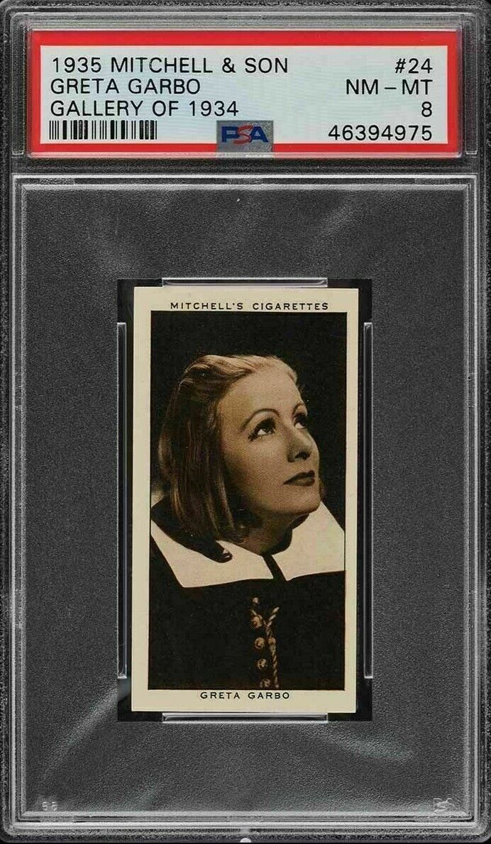 1935 Mitchell & Son Gallery Of 1934 #24 Greta Garbo PSA 8 NM-MT HIGHEST GRADED