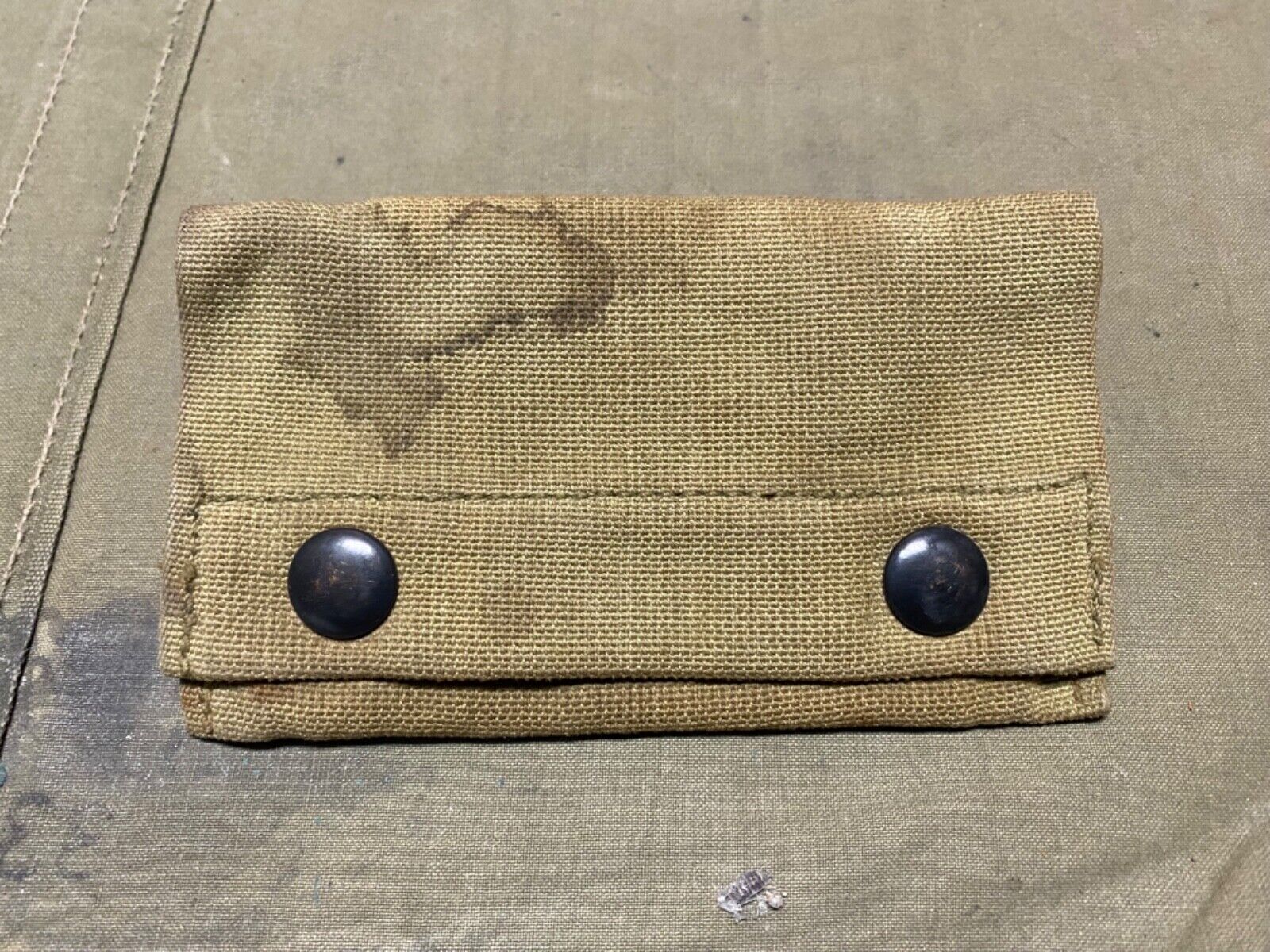 ORIGINAL WWI US ARMY M1910 FIRST AID BANDAGE CARRY POUCH-DATED 1918
