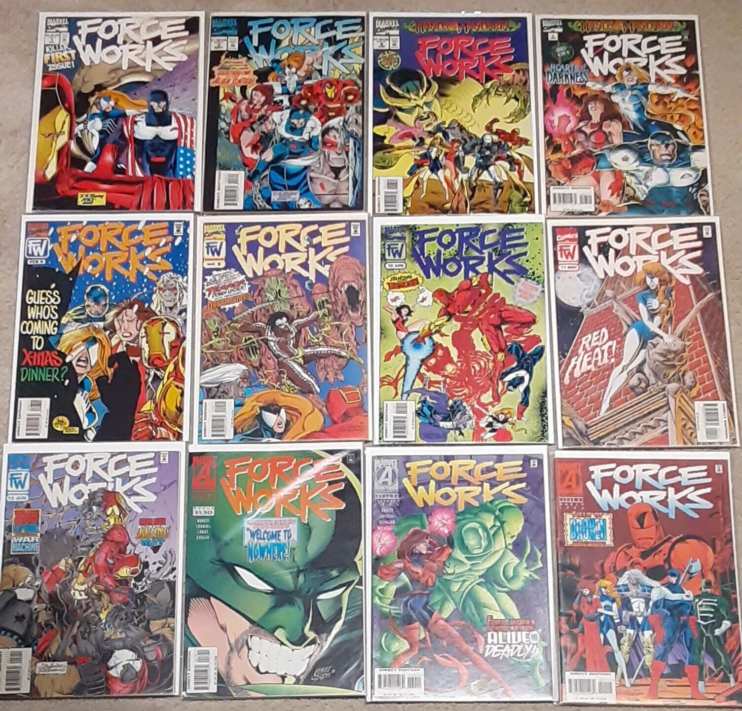 Force Works #1-21 (Lot of 12) Vol 1 1994 Marvel VF SEE PICS 1st Force Works