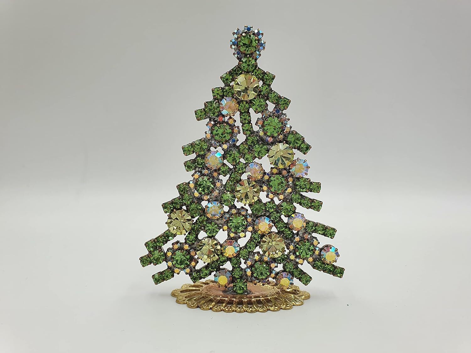 Luminous Christmas Tree, Table top Christmas tree handcrafted with clear and