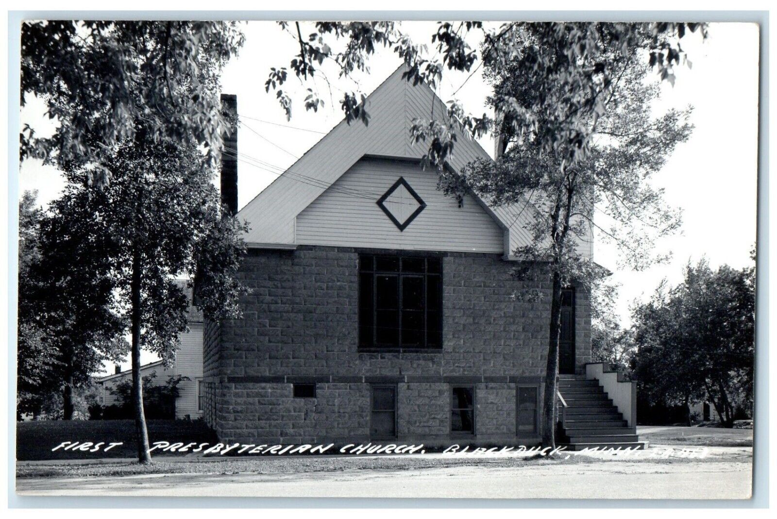 c1940's First Presbyterian Church Blackduck Minnesota MN RPPC Photo Postcard