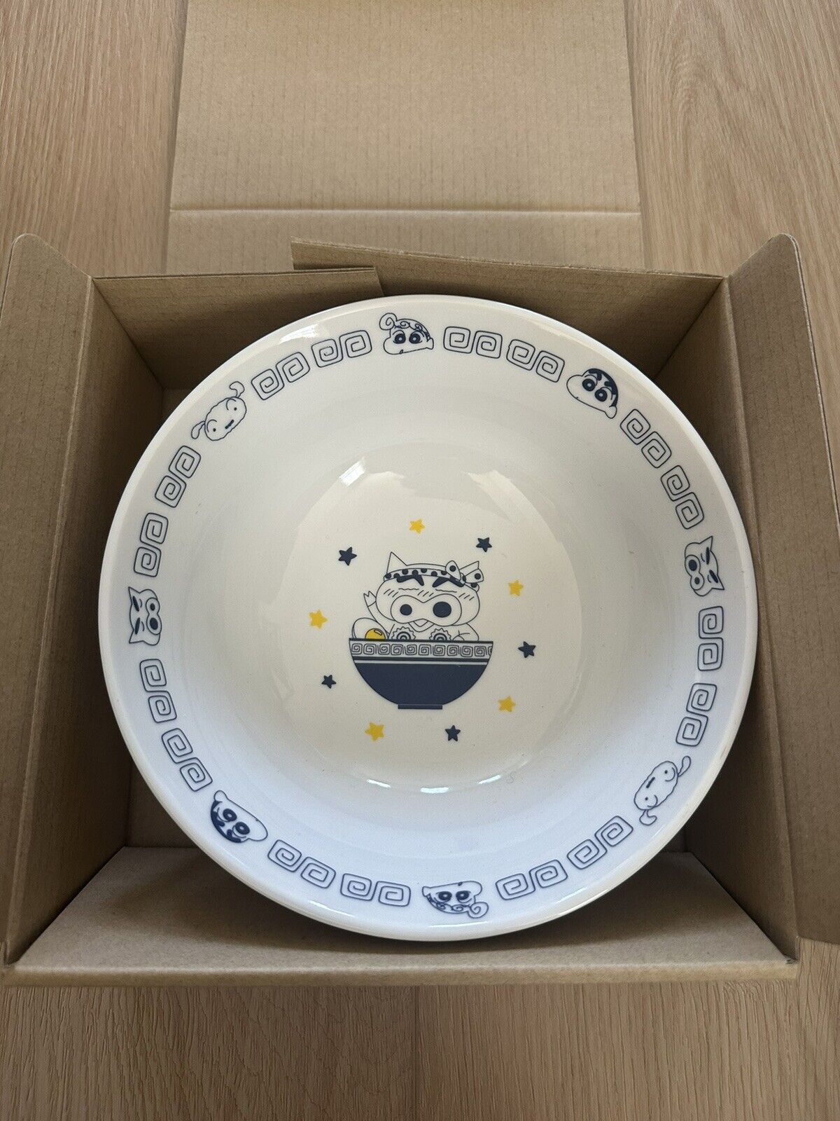 Crayon Shin Chan Ceramic Ramen Donburi Bowl Buriburizaemon Japan New In Box