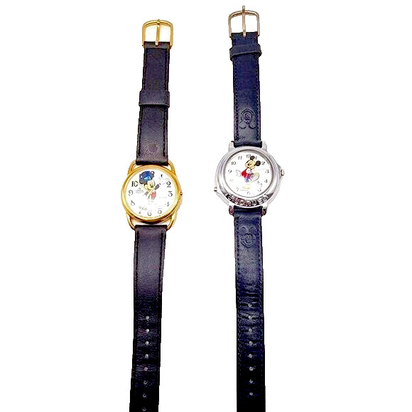 Lorus Disney Lot of Two Mickey Mouse Wristwatches