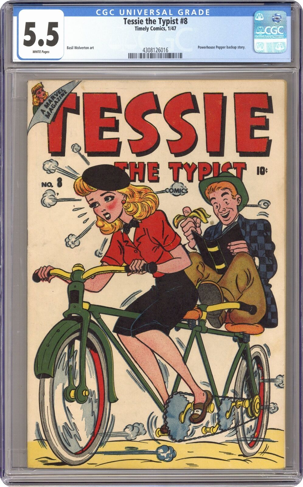 Tessie the Typist #8 CGC 5.5 1947 4308126016