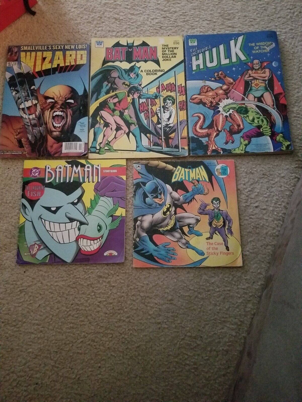 Lot Of 5 Batman And Others Activity Comic Related Books