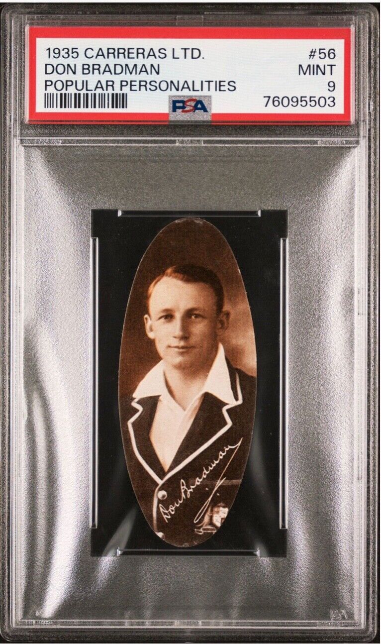 4 Rare PSA Graded Sir Don Bradman Cricket Cards High Graded