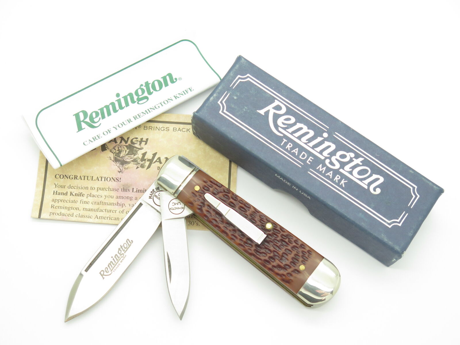 1999 Remington R103 Ranch Hand USA 440 Delrin Folding Jack Pocket Knife